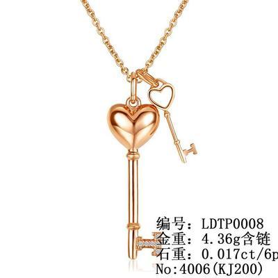 高端珠寶定制新標桿 解讀LDTP0008歐美風(fēng)K金鑲鉆套鏈
